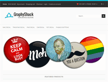 Tablet Screenshot of graphyshack.com